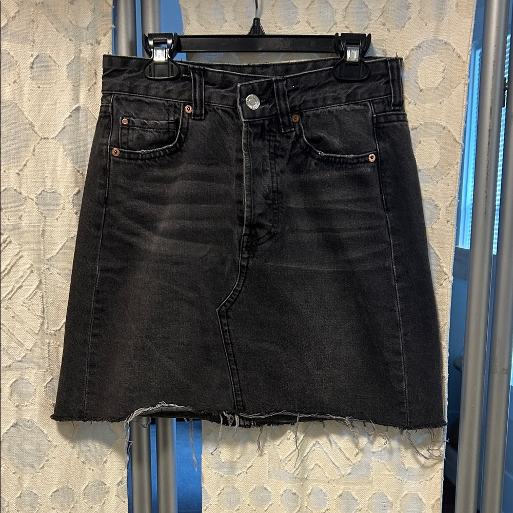 Classic Black Denim Skirt size 2